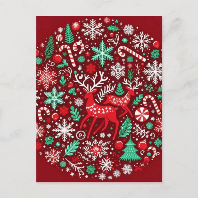 Postal patrón de Navidad (Anverso)