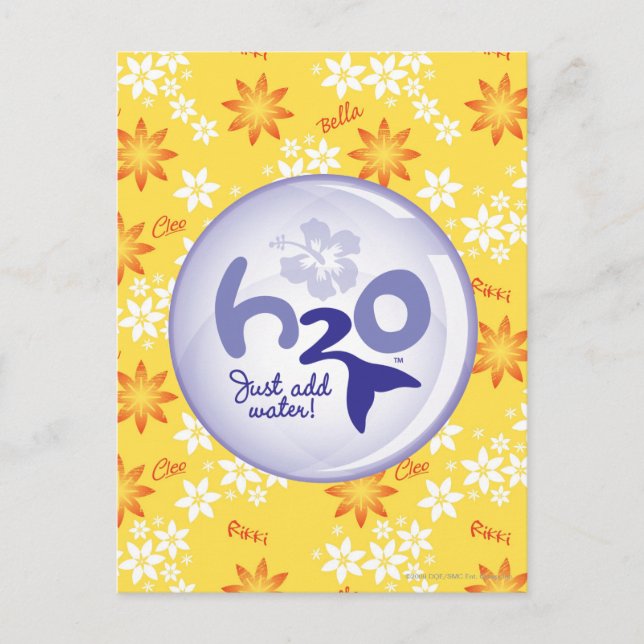 Postal Patrón de nombres amarillos (Anverso)