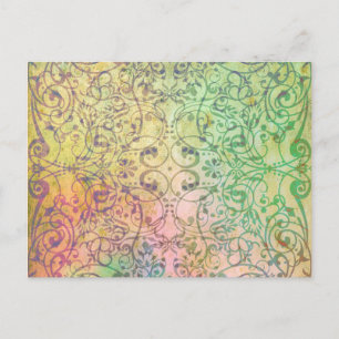 Postal Patrón de ornamento de ARTE antiguo para su diseño