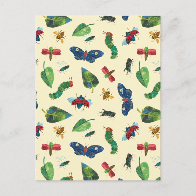 Postal Patrón de oruga muy hambrienta (Anverso)