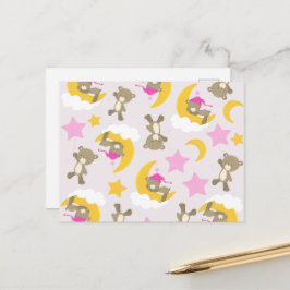 Postal Patrón De Osos, Osos De Teddy, Osos Cubiertos, Est