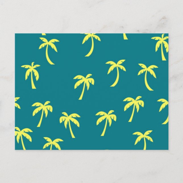 Postal Patrón de palmera (Anverso)