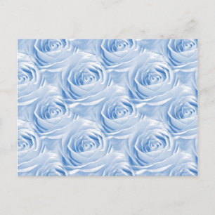 Postal Patrón de papel tapiz de Rosa azul