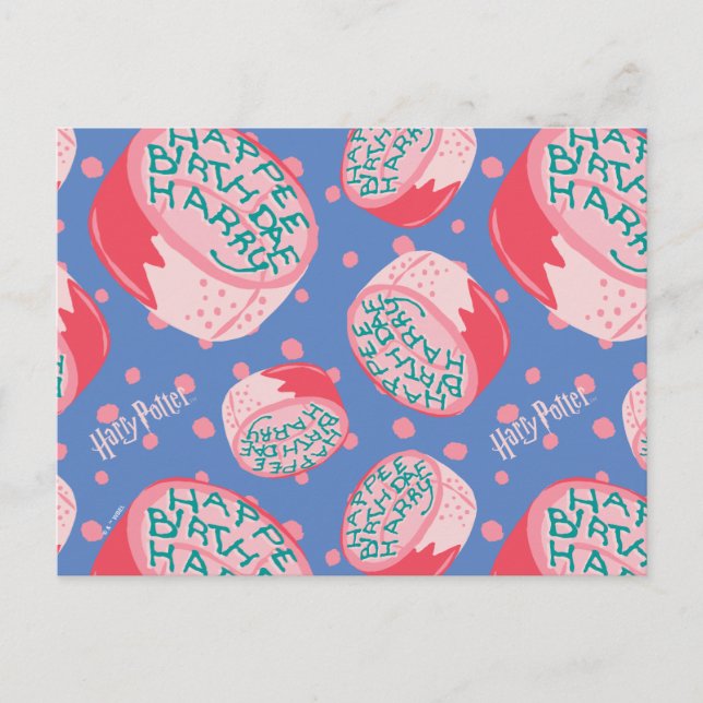 Postal Patrón de pastel de cumpleaños de HARRY POTTER™ (Anverso)