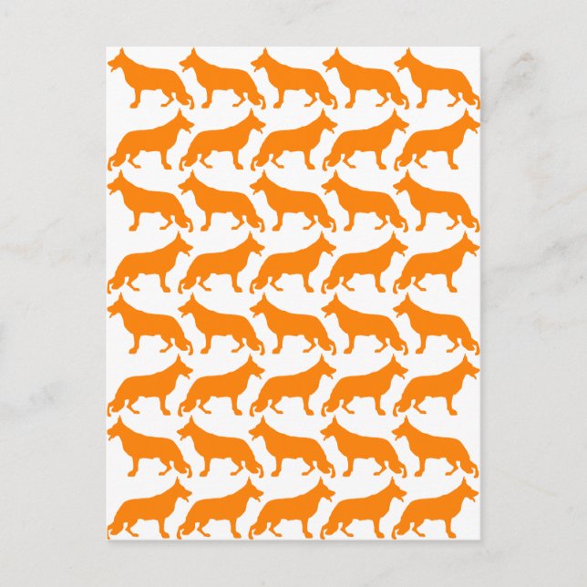 Postal Patrón de pastor alemán (Anverso)