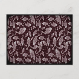 Postal Patrón de peces submarinos