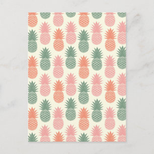 Postal Patrón de piña vintage 2