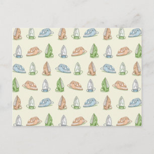 Postal Patrón de planchado de hierro