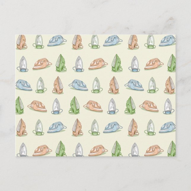 Postal Patrón de planchado de hierro (Anverso)