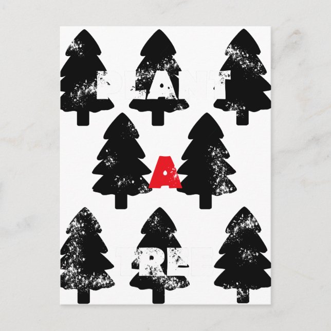 Postal Patrón de plantar un árbol (Anverso)