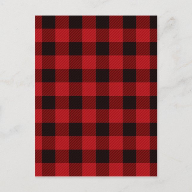 Postal Patrón de platillos rojos (Anverso)