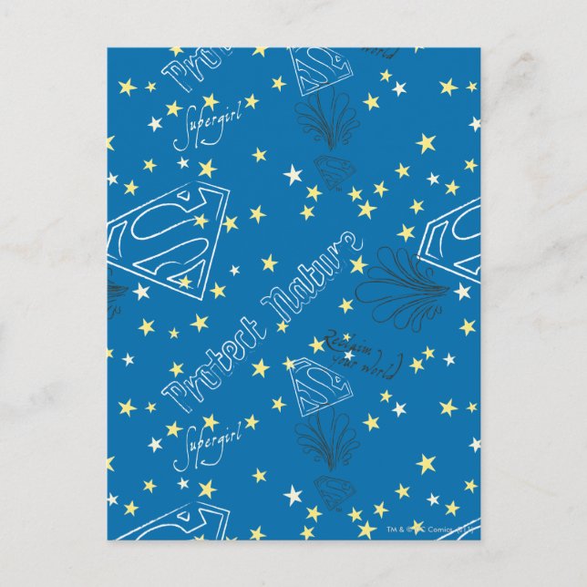 Postal Patrón de protección de la naturaleza de superchic (Anverso)