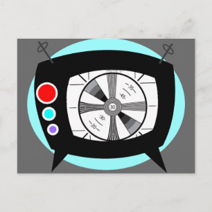 Postal Patrón de pruebas y TV retro