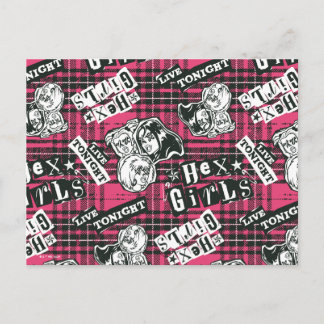 Postal Patrón de Punk de Chicas hexadecimales