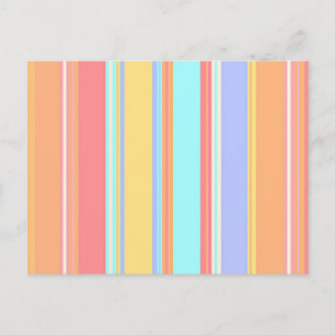 Postal Patrón de rayas pastel