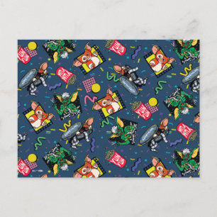 Postal Patrón de Retrowave de los 80 de Gremlins™