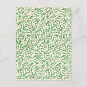Postal Patrón de sauce de William Morris