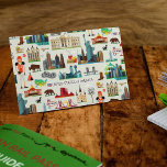 Postal Patrón de símbolos de Estados Unidos<br><div class="desc">Símbolos de EEUU en un lindo patrón. | © y ® Bigstock® - Todos los derechos reservados.</div>