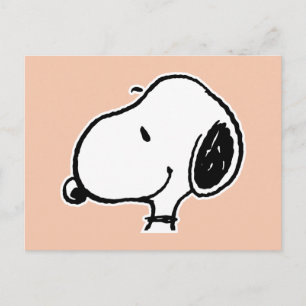 Postal Patrón de sonrisa de Snoopy risita risa
