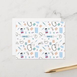 Postal Patrón de suministros médicos para médicos de aten