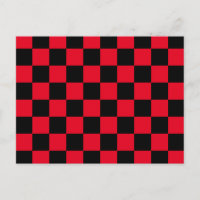 Patrón de tablero de ajedrez rojo negro