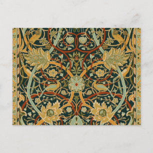 Postal Patrón de tapiz del bosque de William Morris: Vint
