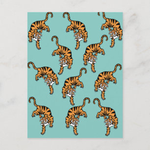 Postal Patrón de tigre asiático