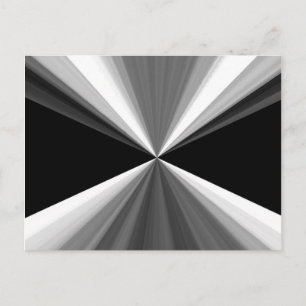 Postal Patrón de triángulos blancos negros abstractos mod