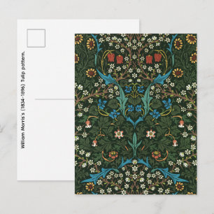 Postal Patrón de Tulipán de William Morris (1834-1896).