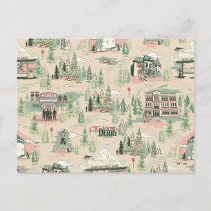 Postal Patrón de ubicación de cerezos