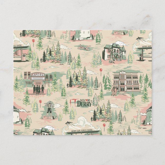 Postal Patrón de ubicación de cerezos (Anverso)