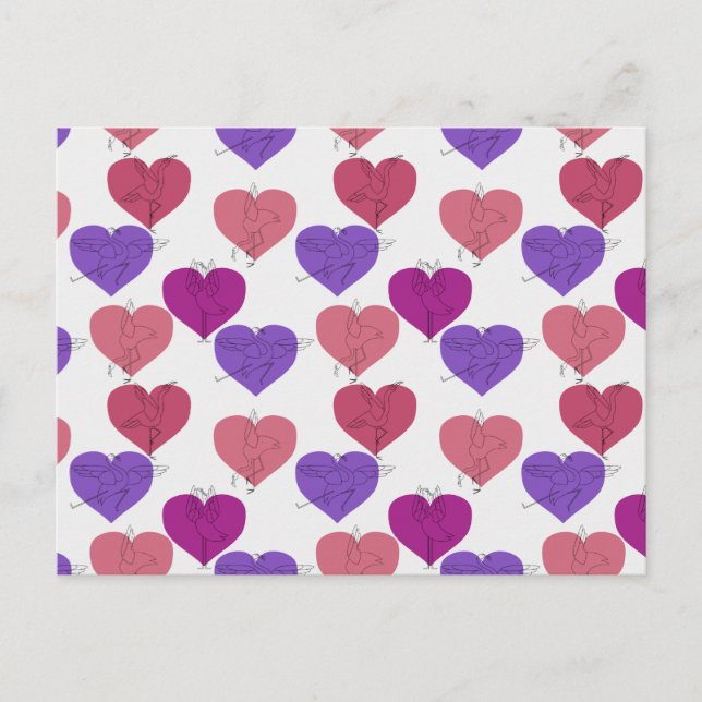 Postal Patrón de yoga | Patrón sin fisuras de yoga 1 (Anverso)