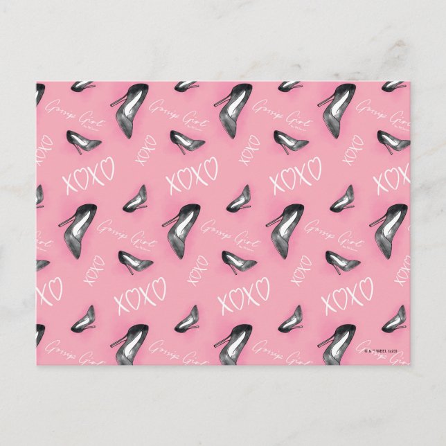 Postal Patrón de Zapatos de Tacón Alto de Gossip Girl (Anverso)