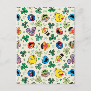 Postal Patrón del Día de San Patricio de la Calle Sésamo