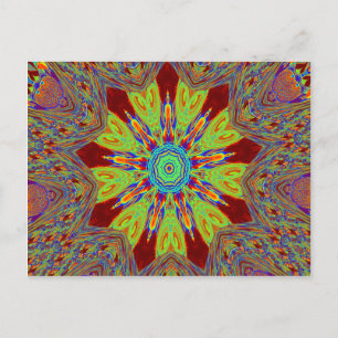 Postal Patrón étnico asiático-africano