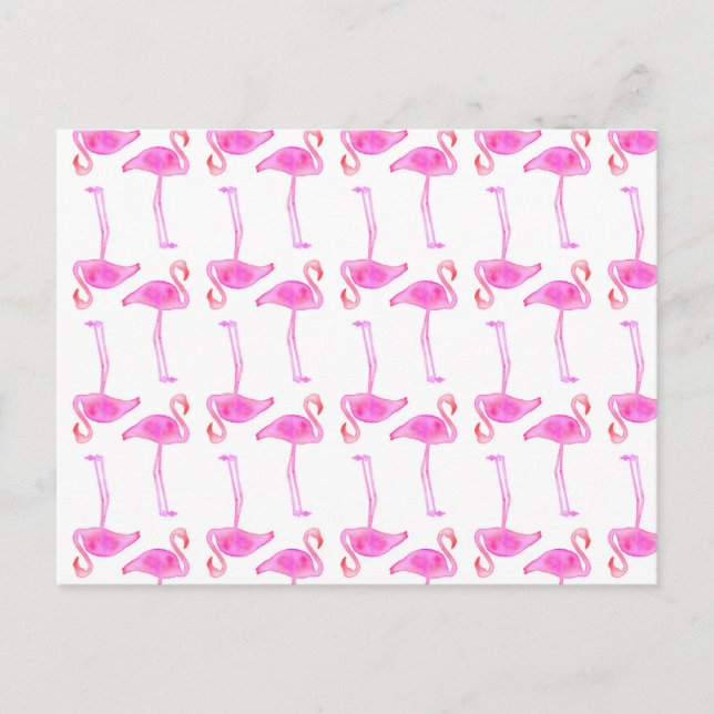 Postal Patrón Flamingo Rosa 2 (Anverso)