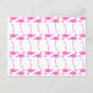 Postal Patrón Flamingo Rosa 2