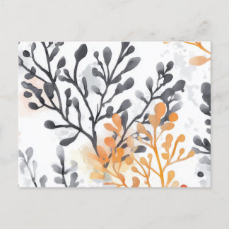 Postal Patrón floral