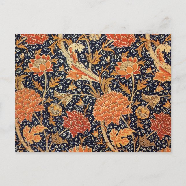 Postal Patrón Floral Antiguo, William Morris (Anverso)