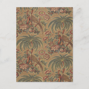 Postal Patrón floral de árbol de aves de 1815