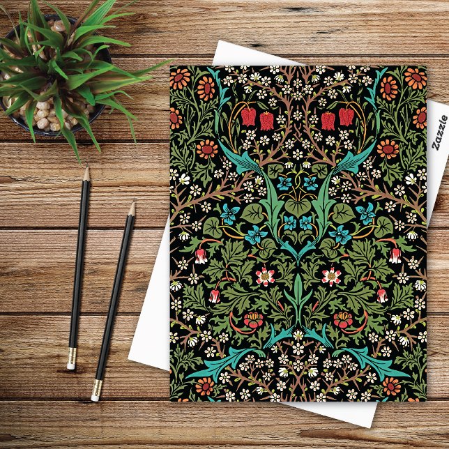 Postal Patrón floral de espinas negras - Postcard de Will (Subido por el creador)