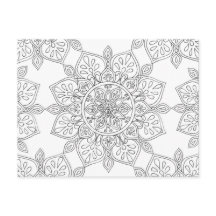 Patrón floral de Mandala para adultos