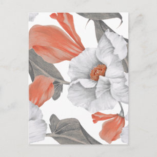 Postal Patrón floral vintage sin costuras
