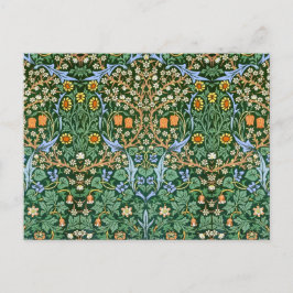 Postal Patrón floral vintage William Morris