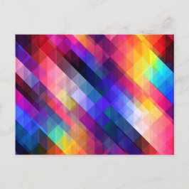 Postal Patrón geométrico colorido moderno