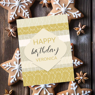 Postal Patrón geométrico del pasto moderno urbano