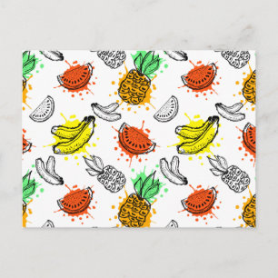 Postal Patrón gráfico vectorial sin soldadura