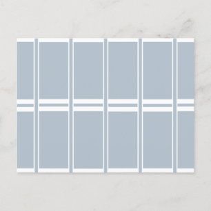 Postal Patrón gris y blanco