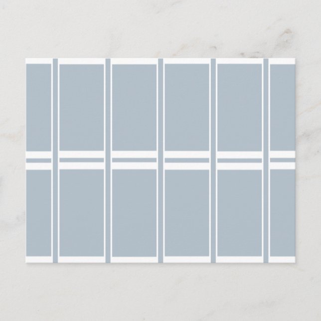 Postal Patrón gris y blanco (Anverso)