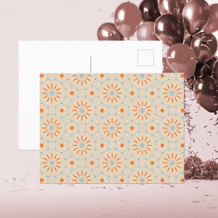 Postal Patrón inspirado en fuegos artificiales - Postcard